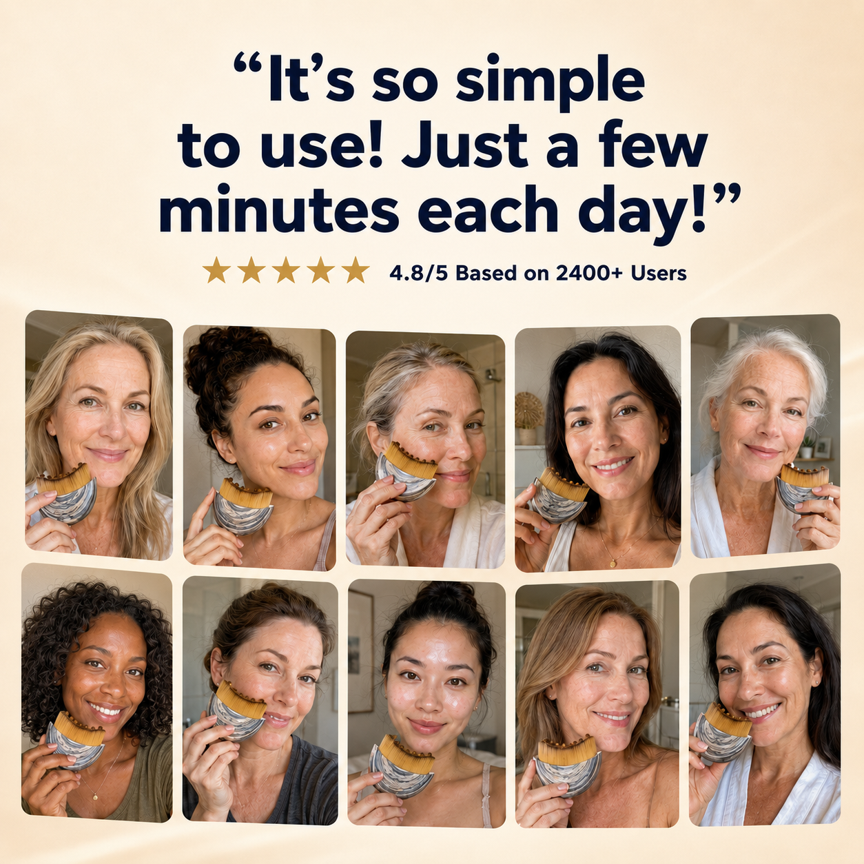 A Fresher, More Defined-Looking Face in Just 3 Minutes With the SculptFlow™ Lymphatic Brush