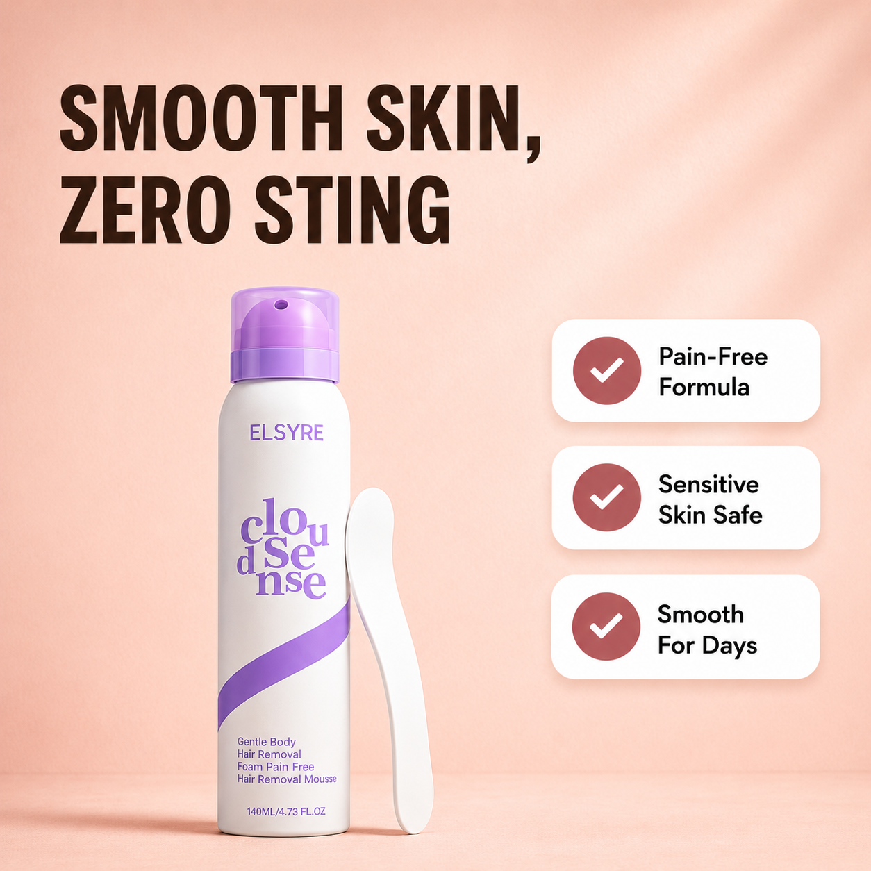 Pain-Free Hair Removal Cream for Sensitive Skin